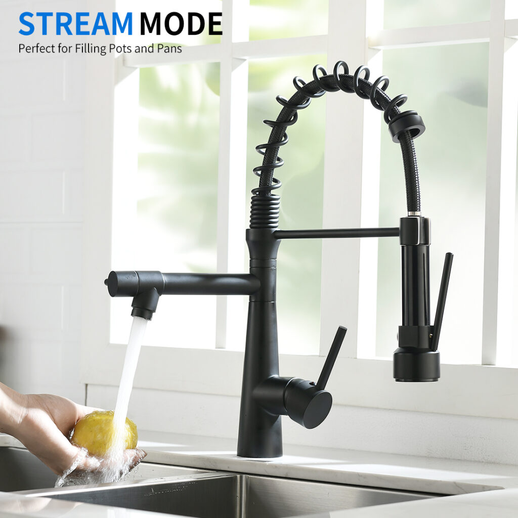 Dual Spray Modes for All Kitchen Tasks